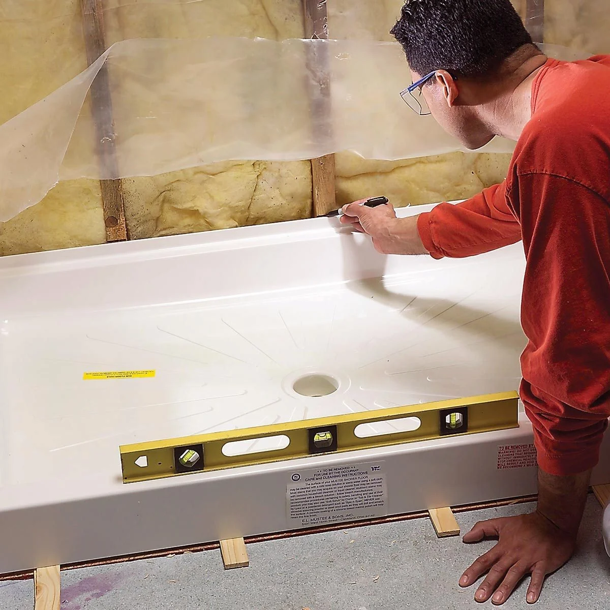 Luxury shower tray